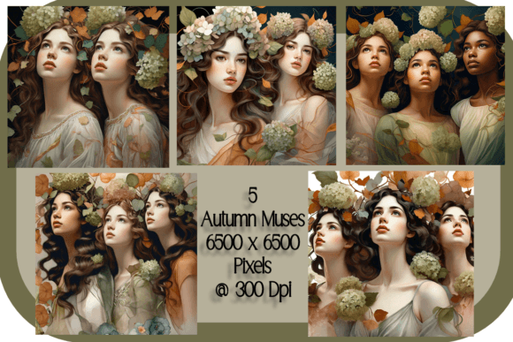 Autumn’s Muses: A Floral Reverie in AI-Generated Art