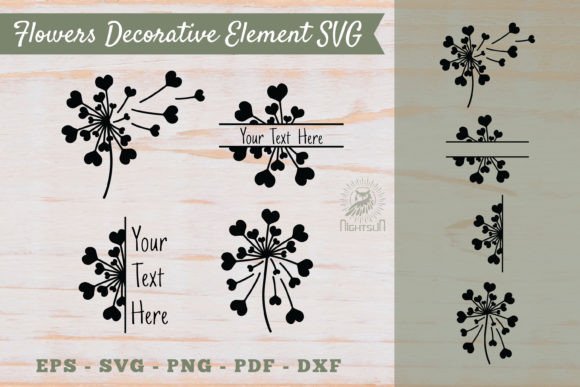 Bringing Digital Blooms to Life with Flowers Decorative Element SVG 4