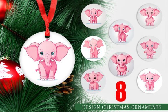 Creative Ways to Use Pink Elephant Valentine and Christmas Ornaments in Your Designs
