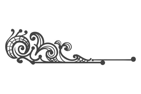 Elegant Decorative Dividers with Flourish Curls