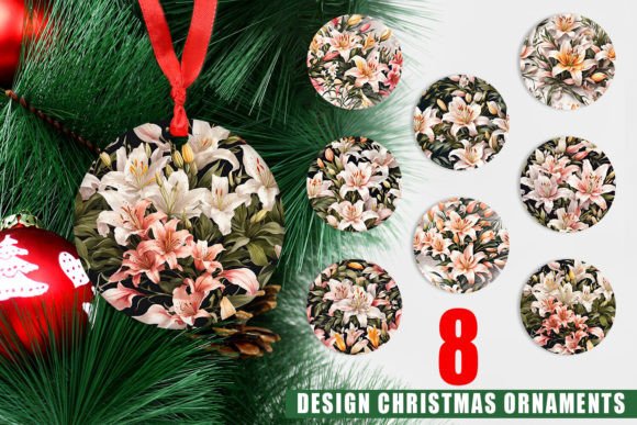Elegant Ornament Lily Pattern for Holiday Crafts