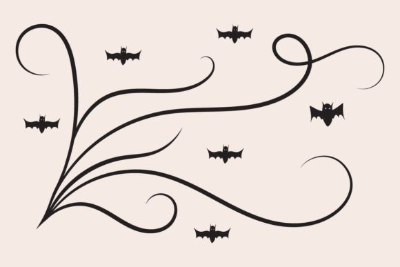 Elevate Designs with Halloween Bat Flourishes