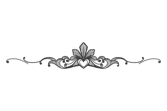 Elevate Your Designs with a Flourish Crown Divider and Decorative Curly Accents