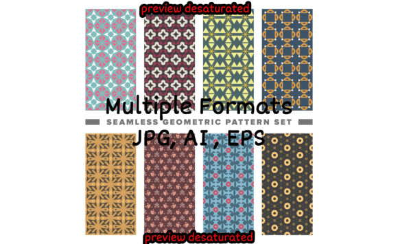 Elevate Your Designs with a Set of Seamless Decorative Geometric Shapes