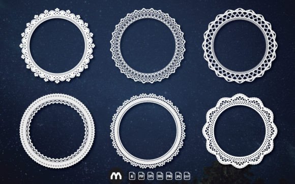 Elevating Design Projects with Decorative Lace Frames and Intricate Lace Circle Borders