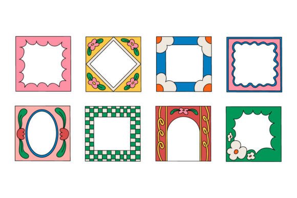 Elevating Visual Storytelling with a Premium Decorative Frame and Border Design Collection