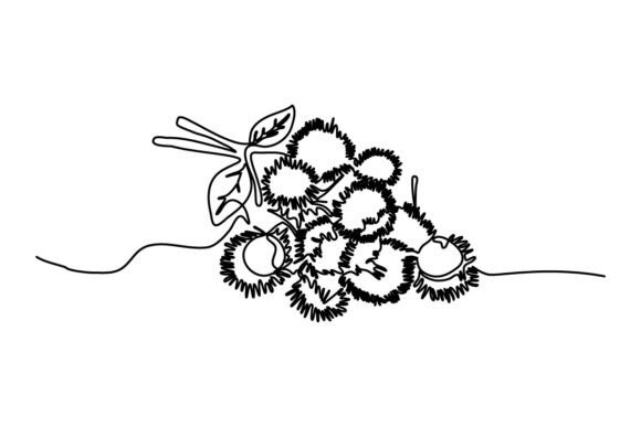 Embracing the Flow: The Art and Utility of Rambutan One Continuous Line Design