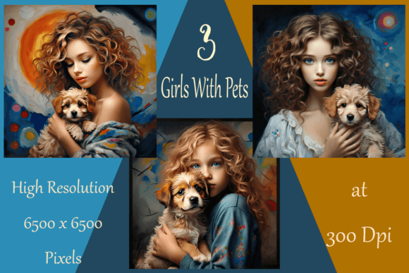 Girls and Their Canine Companions