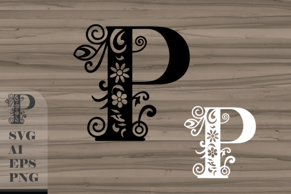 Integrating Floral Decorative Letter P into Professional and Creative Workflows
