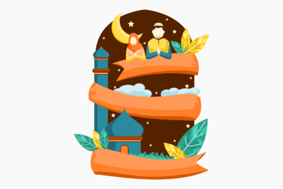 Integrating Ramadan or Eid Greeting with Ribbon Assets into Your Creative Workflow