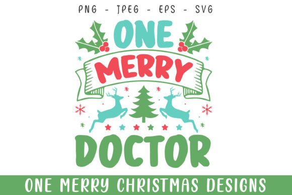 One Merry Doctor Christmas Decorative Designs