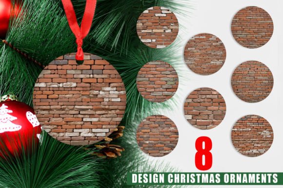 Ornament Brick Wall: A Textured Backdrop for Your Holiday Designs