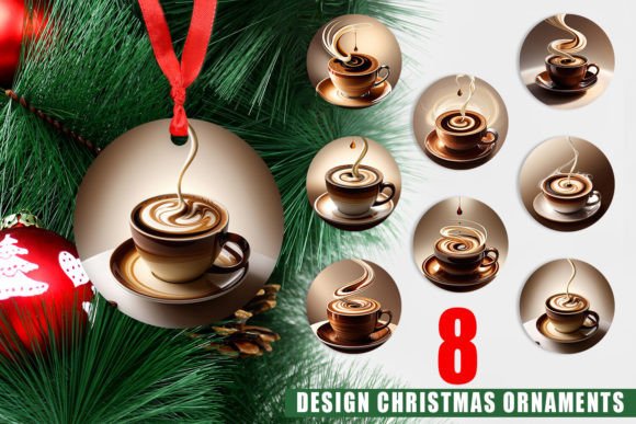 Ornament Coffee Cup: Festive Design for Every Project