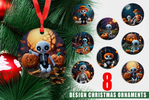 Ornament Knitted Skeleton and Christmas Ornaments PNG: A Creative Solution for Holiday Decor