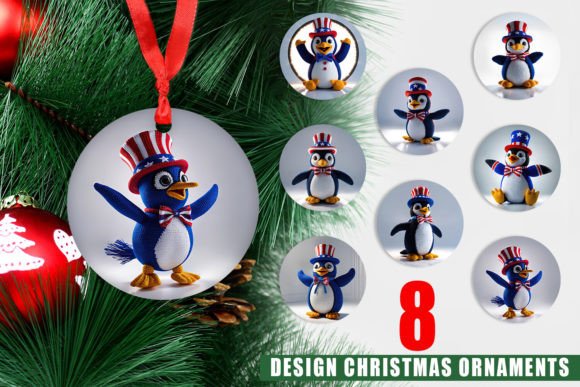 Ornament Patriotic Penguin Crochet: A Unique Addition to Your Holiday Decor