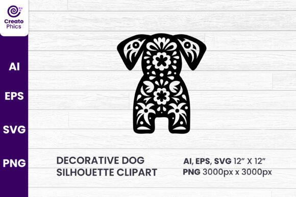 Unlocking Creativity with Decorative Dog Silhouette SVG Clipart